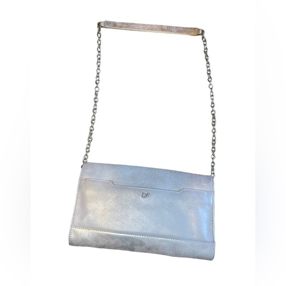 NWT Diane Von Furstenberg leather crossbody bag converts to cutch. - Picture 7 of 14